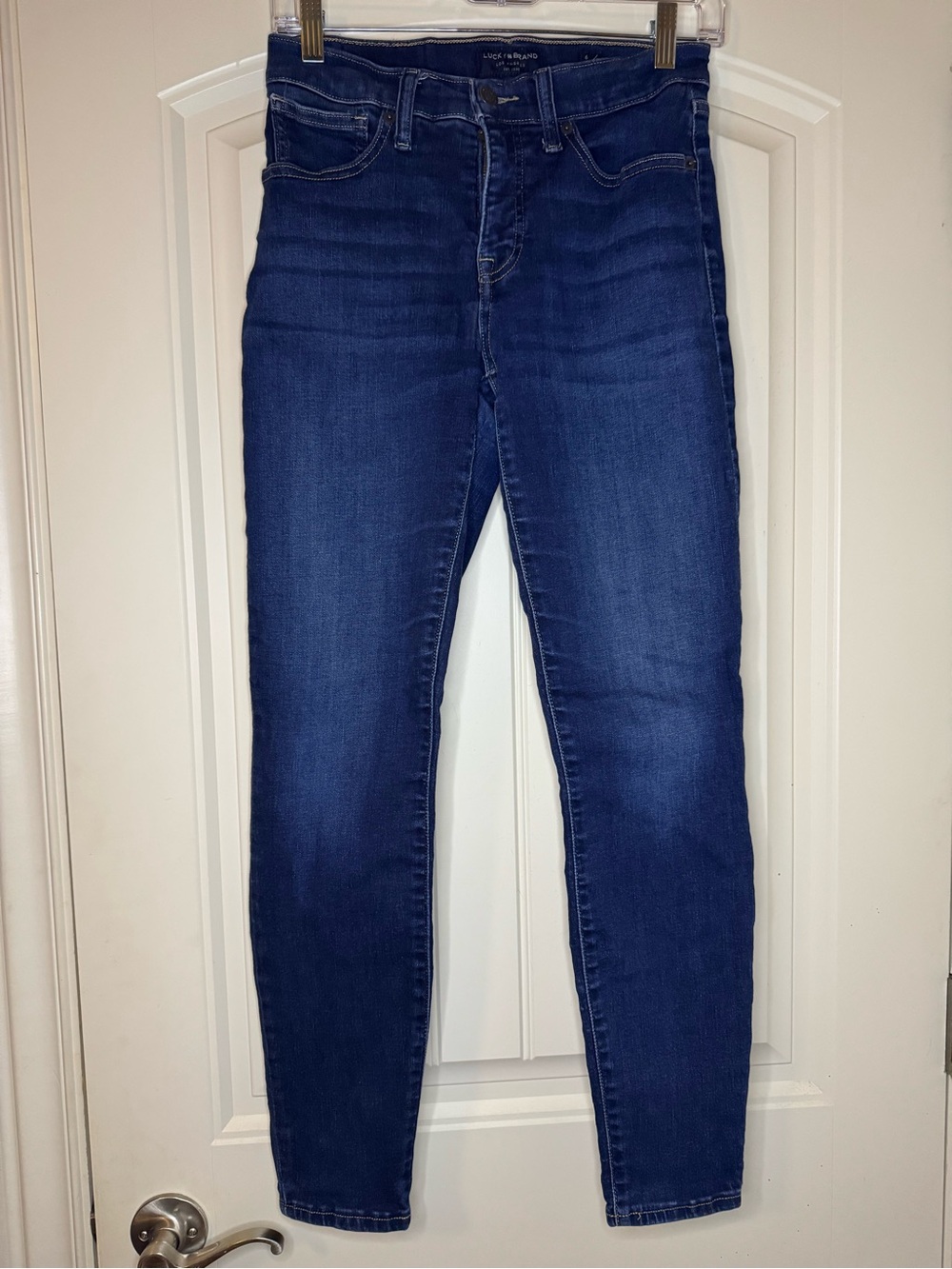 Lucky Mid-Rise Ava Dark Blue Skinny Jeans, 6/28 Reg